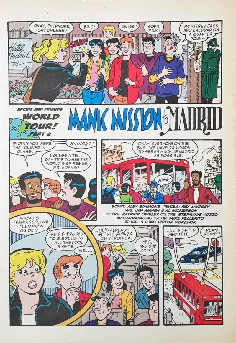 Archie and Friends Manic Mission to Madrid : Archie Comics No. 118