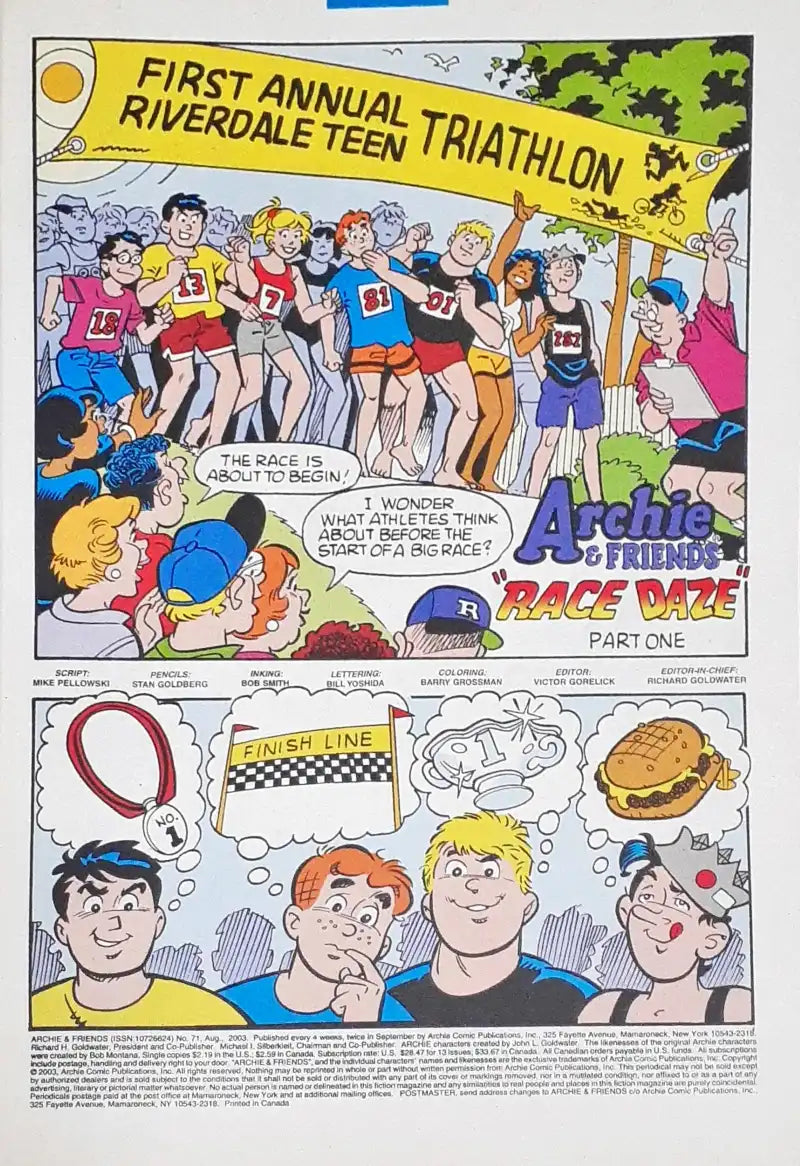 Archie and Friends : Archie Comics Riverdale Stars No. 71