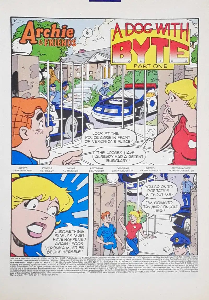 Archie and Friends : Archie Comics Riverdale Stars No. 74