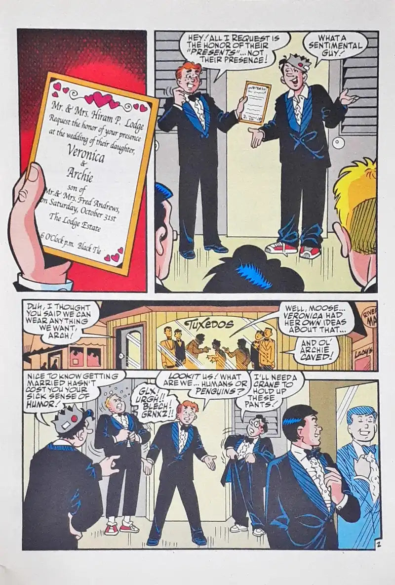 Archie Marries Veronica : The Wedding Part 2 of 6 : Archie Comics No. 601