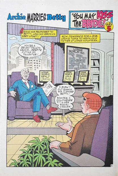 Archie Marries Betty :The Wedding? Part 5 of 6 : Archie Comics No. 604 ...
