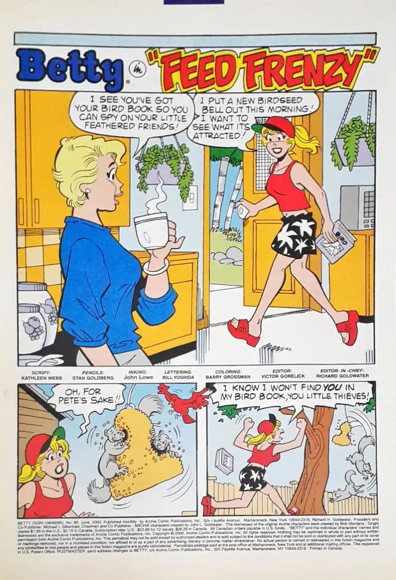 Betty : Archie Comics No. 86 June