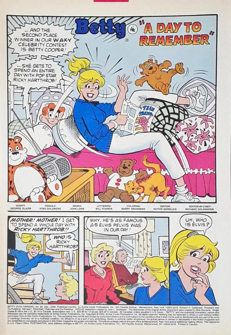 Betty : Archie Comics No. 92 Dec