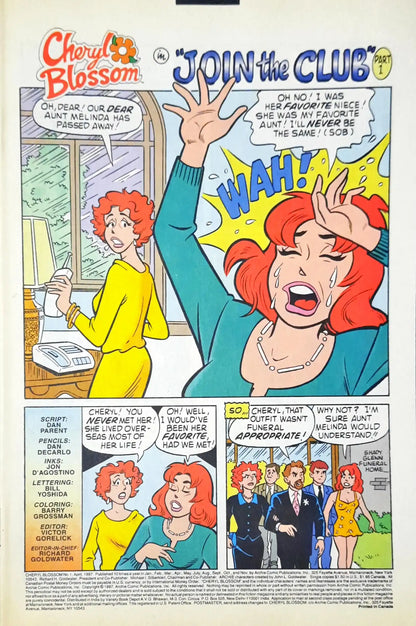 Cheryl Blossom : Archie Comics No. 1 April