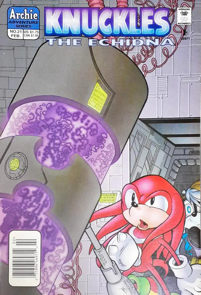 Knuckles Scared Archie Knuckles The Echidna : Archie Comics Adventure Series No. 21 Feb ...