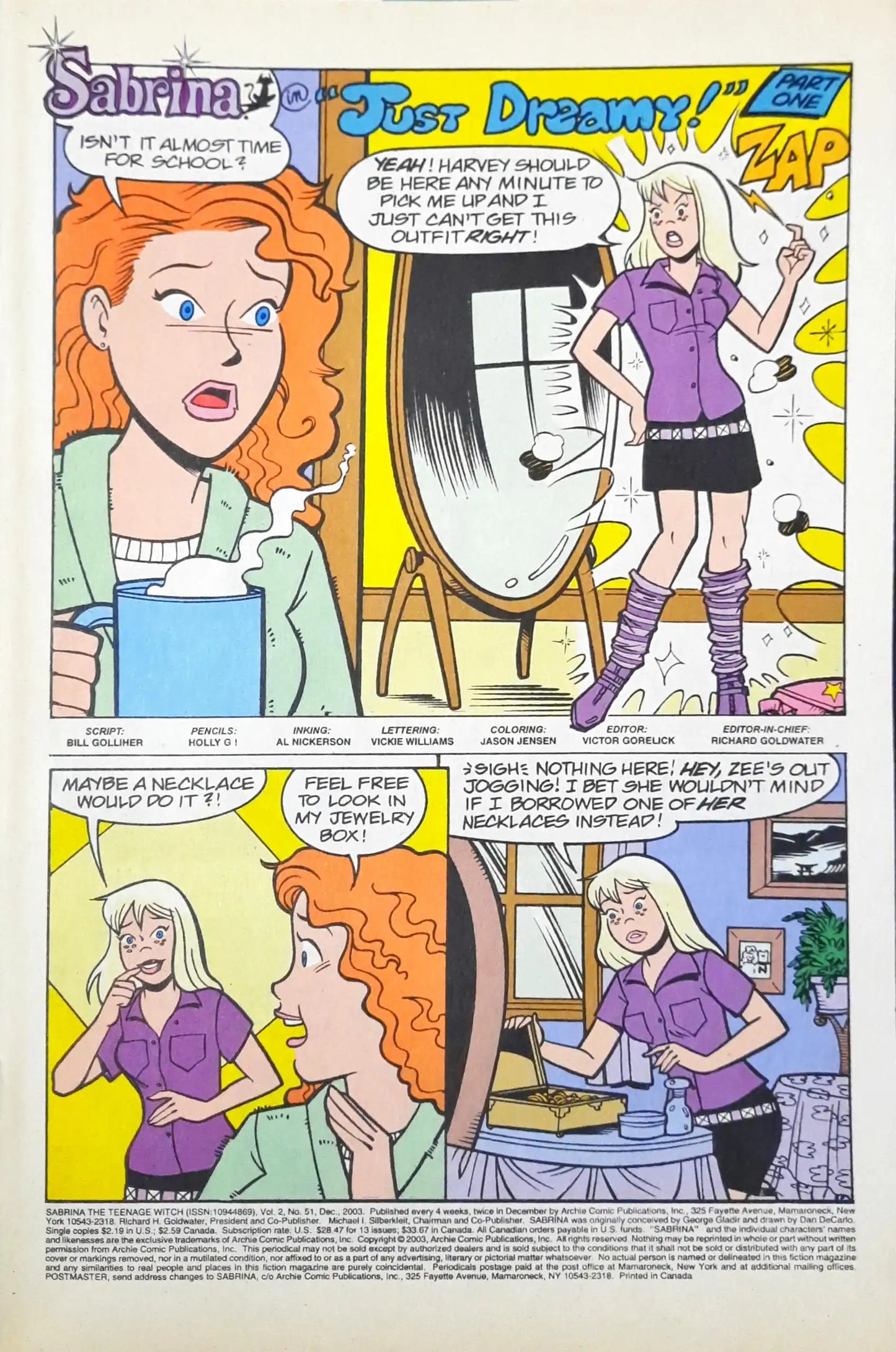 Sabrina The Teenage Witch : Archie Comics No. 51