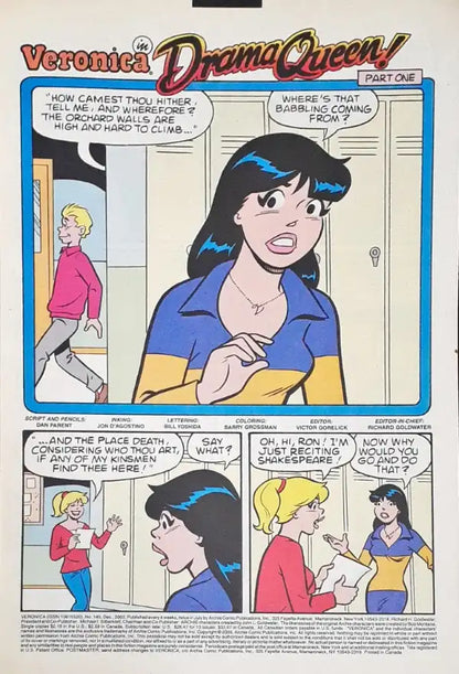 Archie Comics Veronica No. 145