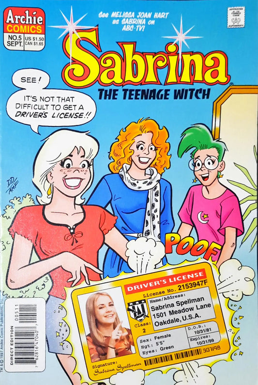 Sabrina The Teenage Witch : Archie Comics No. 5 Sept.