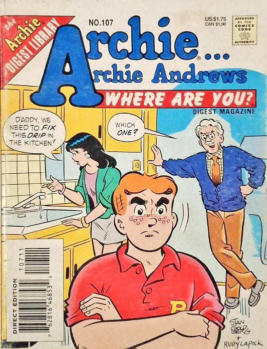 The Archie Digest Library : Archie Andrews…Where are You? Digest Magazine #107 (P)
