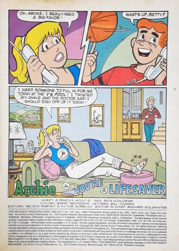 Archie Digest Magazine No. 159 (P)