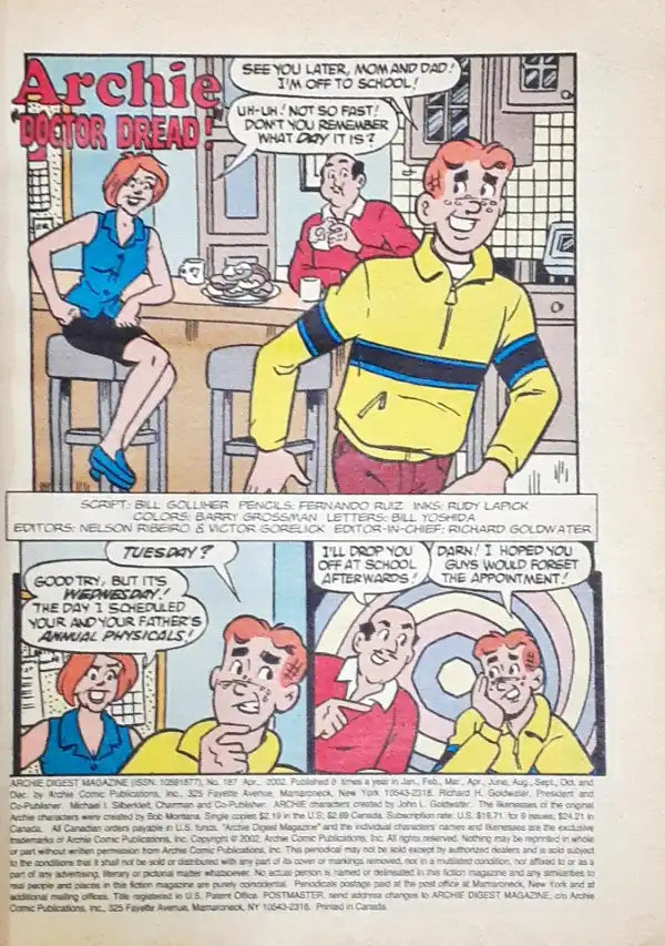 Archie Digest Magazine No. 187 (P) – Books and You