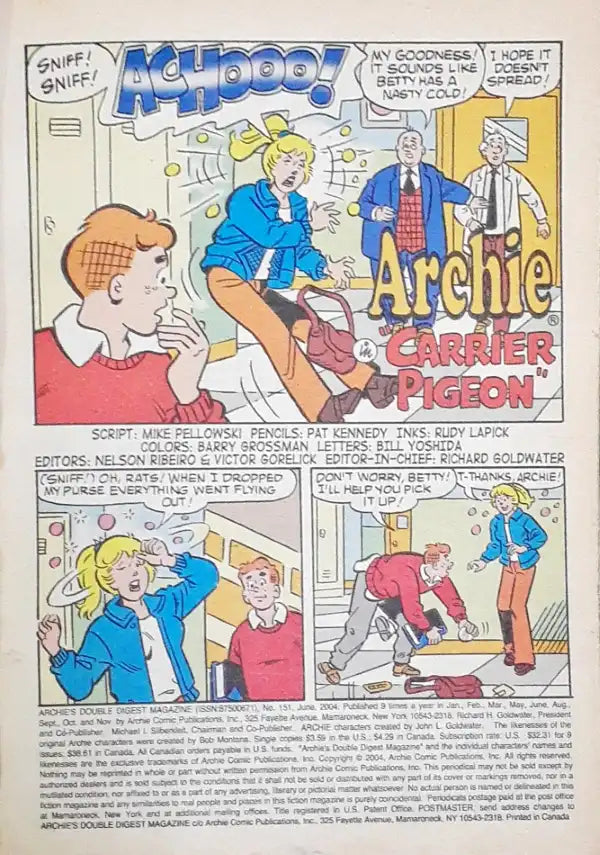 Archie Double Digest Magazine No. 151 (P)