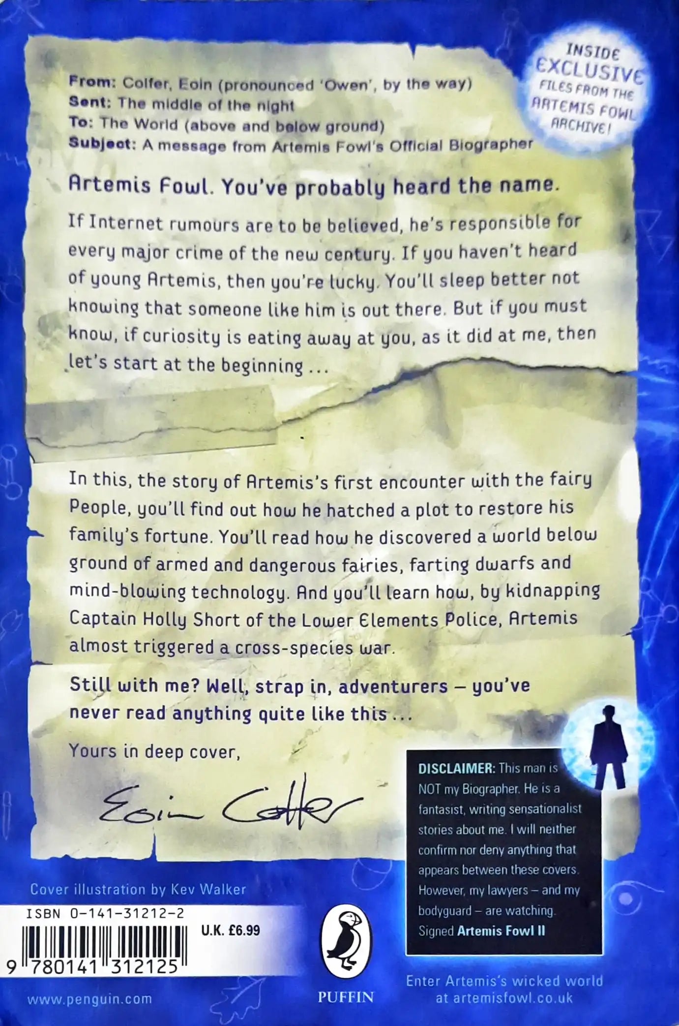 Artemis Fowl #1 : Artemis Fowl (P)