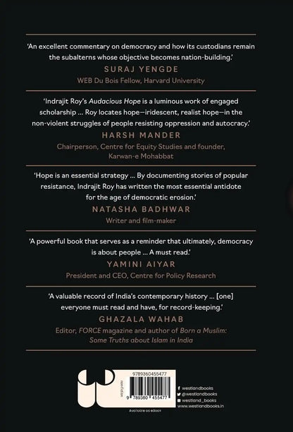 Audacious Hope : An Archive Of How Democracy Is Being Saved In India | Hardcover