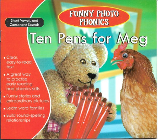 Funny Photo Phonics Ten Pens for Meg