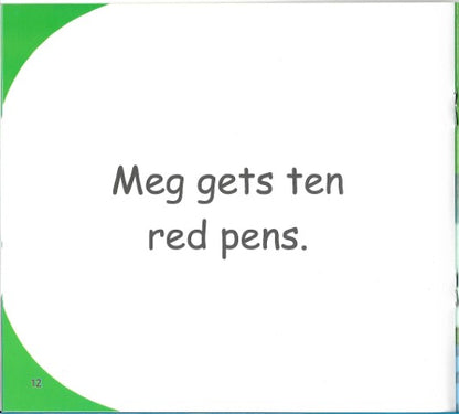 Funny Photo Phonics Ten Pens for Meg