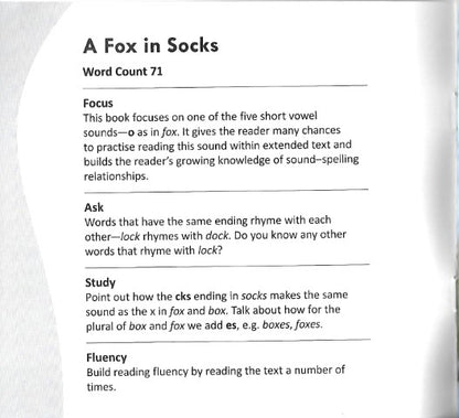 Funny Photo Phonics A Fox in Socks