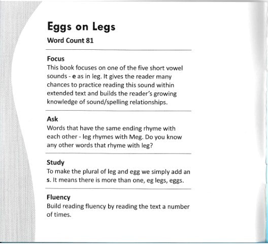 Funny Photo Phonics Eggs on Legs