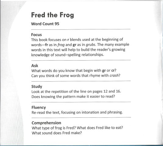 Funny Photo Phonics Fred the Frog