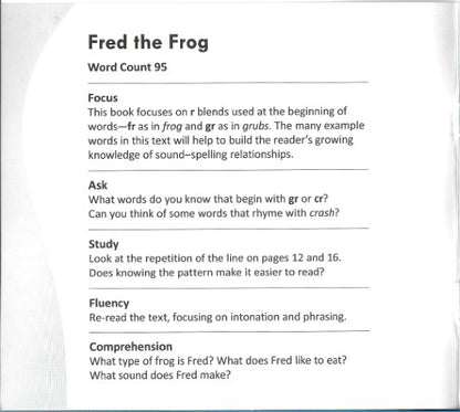 Funny Photo Phonics Fred the Frog