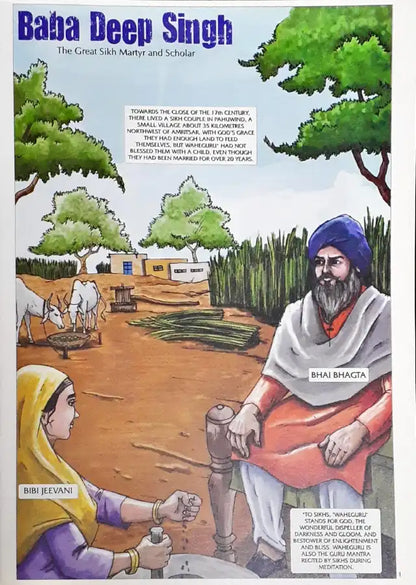 Sikh Comics Baba Deep Singh The Great Sikh Martyr And Scholar (N)