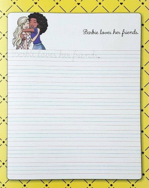 Barbie Cursive Writing Sentences