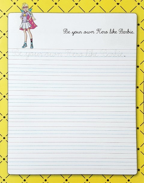 Barbie Cursive Writing Sentences