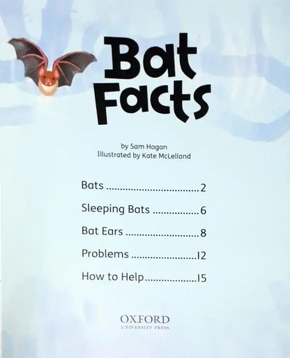 Oxford Word Sparks Bat Facts