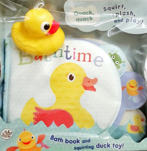 Bathtime Bath Book and Squirting Duck Toy