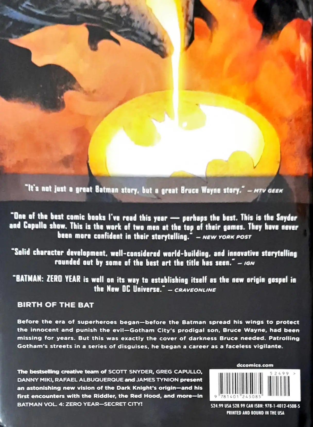 DC Comics Batman Vol. 4 : Zero Year- Secret City (The New 52)