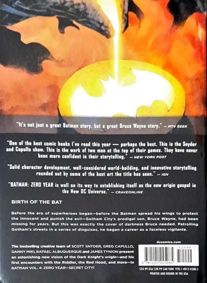 DC Comics Batman Vol. 4 : Zero Year- Secret City (The New 52)