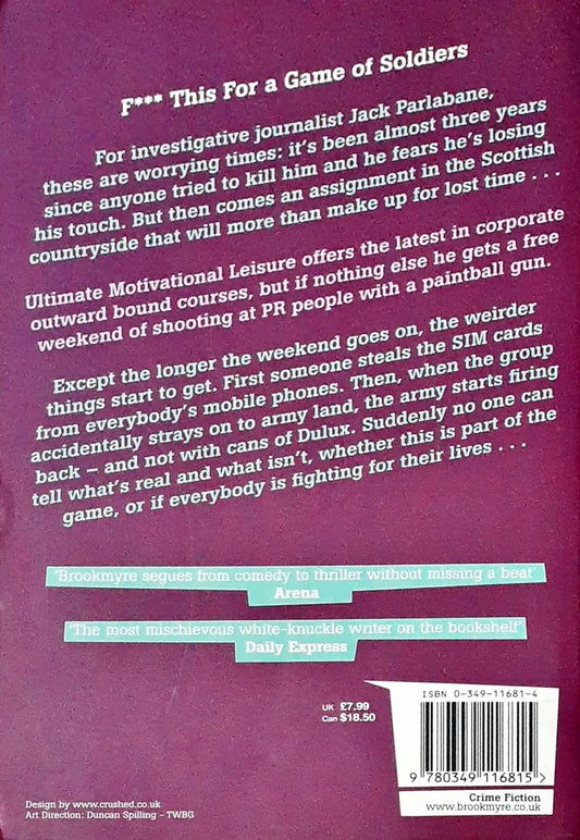 Jack Parlabane #4 : Be My Enemy (P)