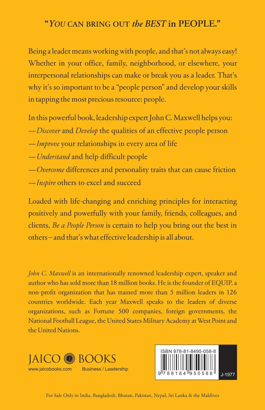 Be A People Person