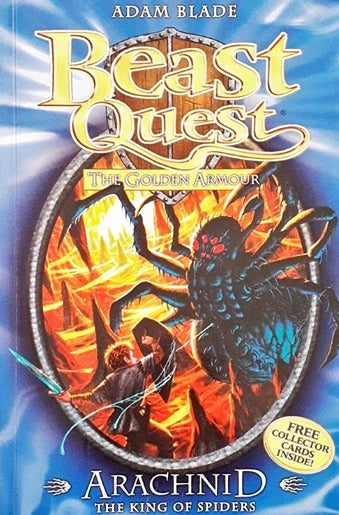 Beast Quest The Golden Armour Arachnid The King of Spiders Beast Quest 11 Collector Cards Inside