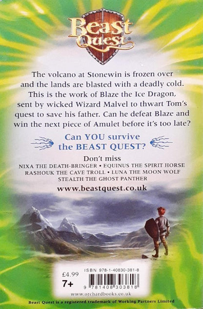 Beast Quest The Amulet of Avantia Blaze The Ice Dragon Beast Quest 23 Collector Cards Inside