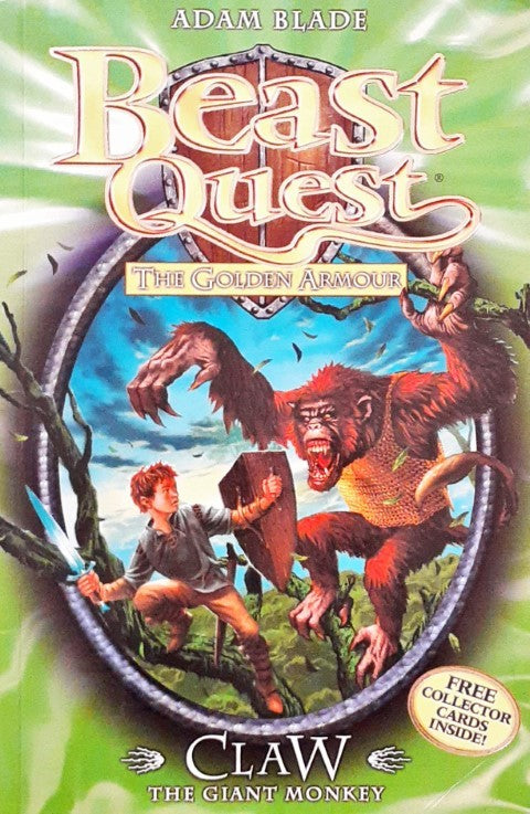 Beast Quest The Golden Armour Claw The Giant Monkey Beast Quest 8 Collector Cards Inside