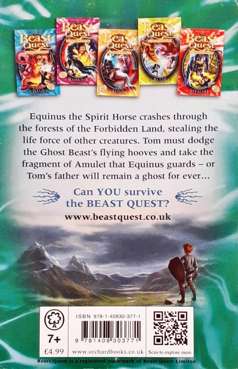 Beast Quest The Amulet of Avantia Equinus The Spirit Horse Beast Quest 20 Collector Cards Inside