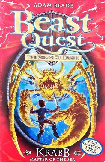 Beast Quest The Shade of Death Krabb Master of The Sea Beast Quest 25 Collector Cards Inside