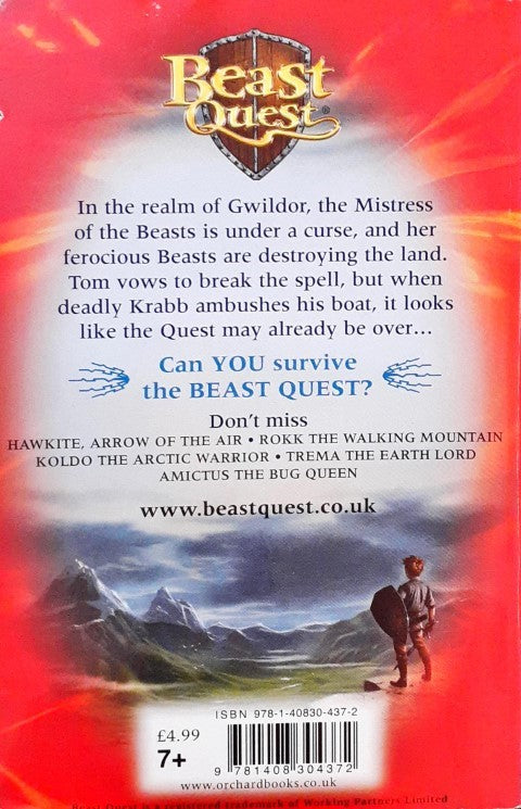 Beast Quest The Shade of Death Krabb Master of The Sea Beast Quest 25 Collector Cards Inside