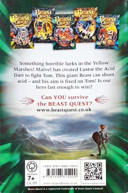 Beast Quest Master Of The Beasts Lustor The Acid Dart Beast Quest 57 Collector Cards Inside