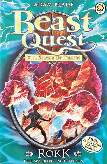 Beast Quest The Shade of Death Rokk The Walking Mountain Beast Quest 27 Collector Cards Inside