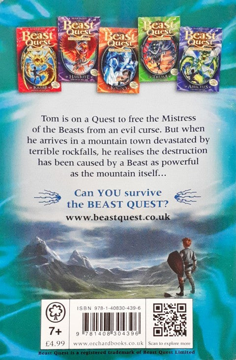Beast Quest The Shade of Death Rokk The Walking Mountain Beast Quest 27 Collector Cards Inside