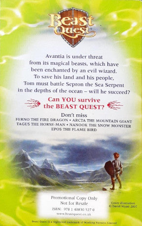 Beast Quest Sepron The Sea Serpent Beast Quest 2