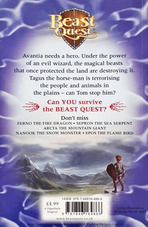 Beast Quest Series 1 Tagus The Horse Man Beast Quest 4 Collector Cards Inside