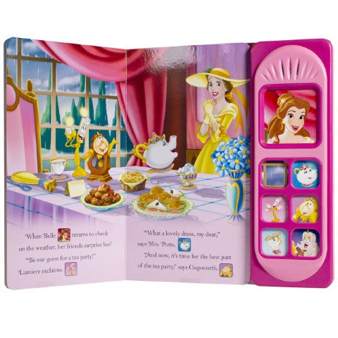 Disney Princess Beauty And The Beast Belle's Tea Party Sound Book With 7 Enchanting Sounds