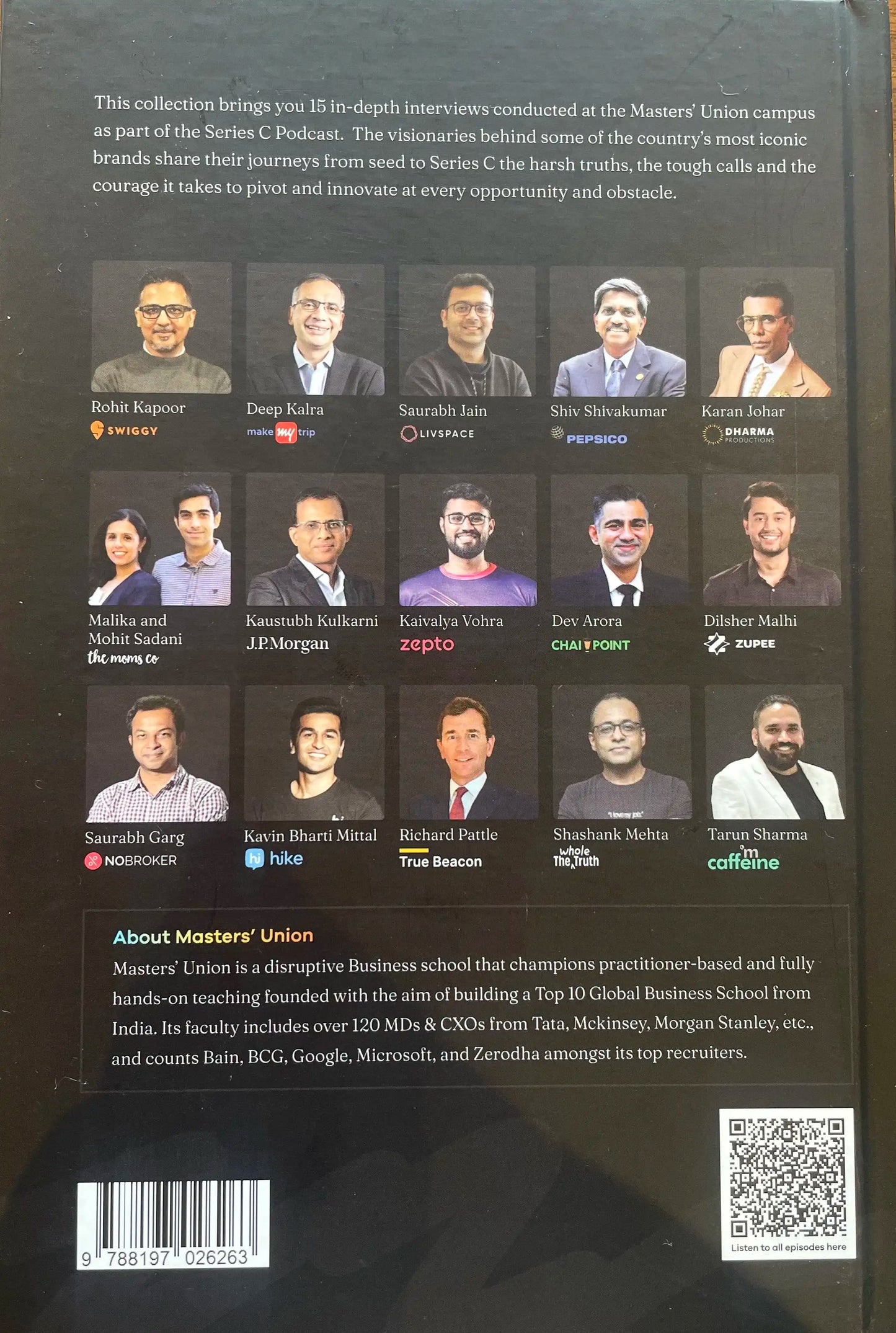 Best Of Series C : Interviews With India’s Leading Founders And Changemakers At Masters’ Union | Hardcover
