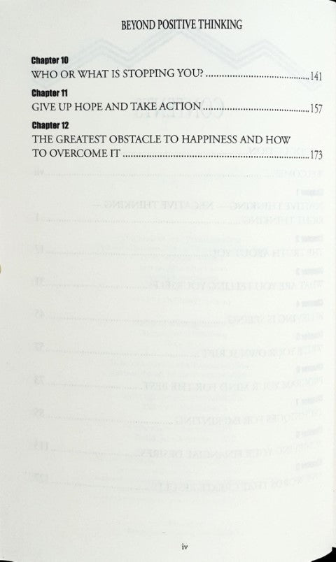 Beyond Positive Thinking – Books and You