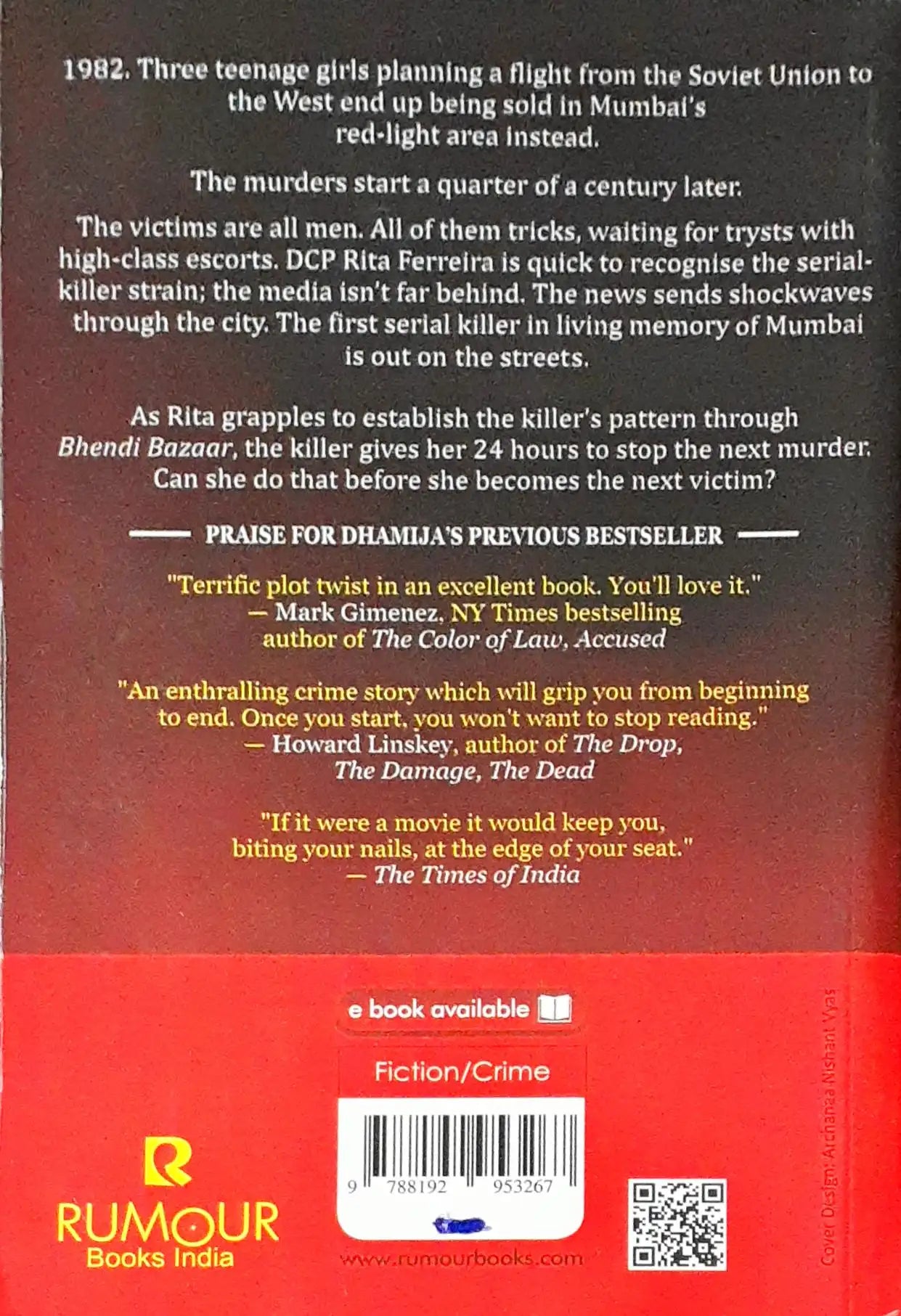 A Rita Ferreira Thriller #1 : Bhendi Bazaar (P)