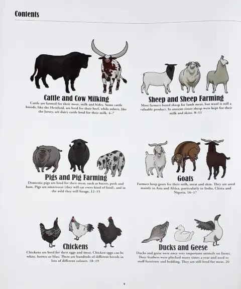 Big Farms, Little Farms : A Visual Guide to Farms and Farm Animals