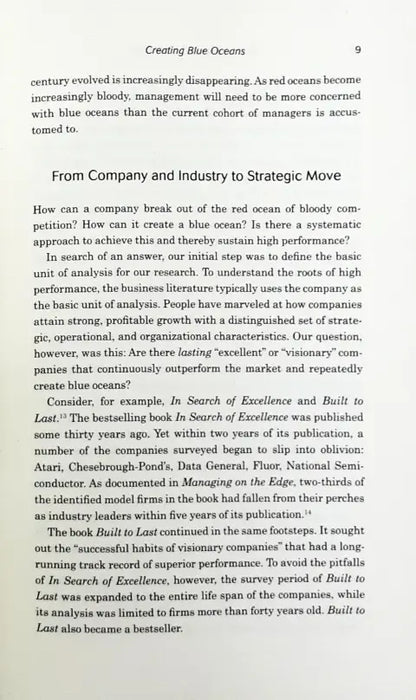 Blue Ocean Strategy, Expanded Edition: How to Create Uncontested Market Space and Make the Competition Irrelevant